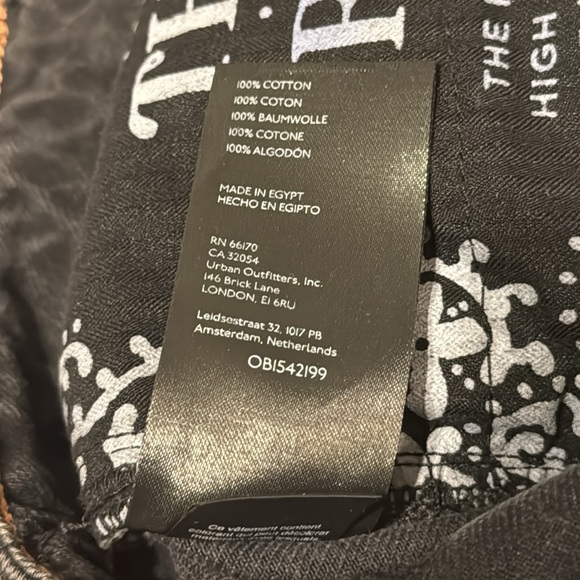 Women's Jeans We The Free The Pacifica High Rise Slim Straight Leg Size 27 Black - Picture 6 of 6